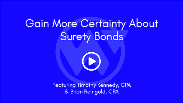 Gain more certainty about Surety Bonds
