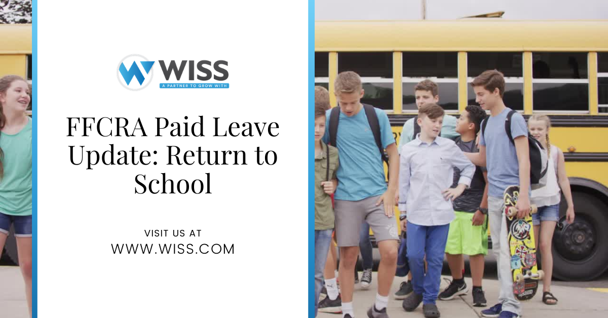 FFCRA Paid Leave Update: Return to School