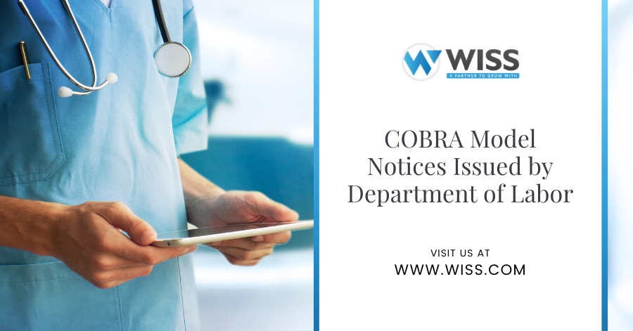 COBRA Model Notices Issued by Department of Labor