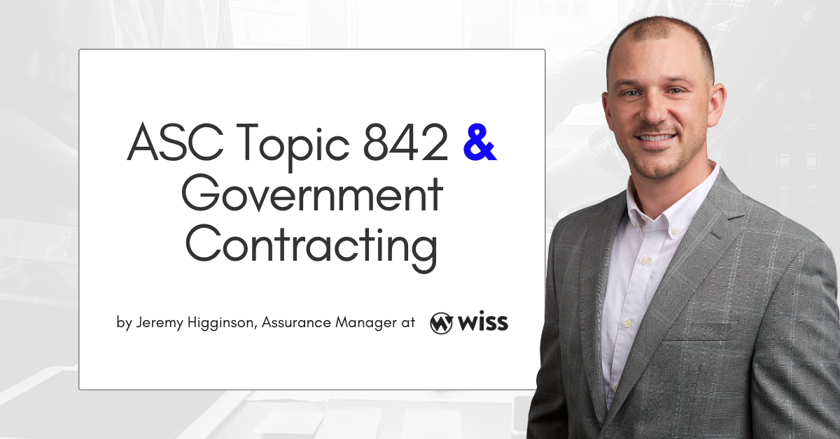 ASC Topic 842 & Government Contracting