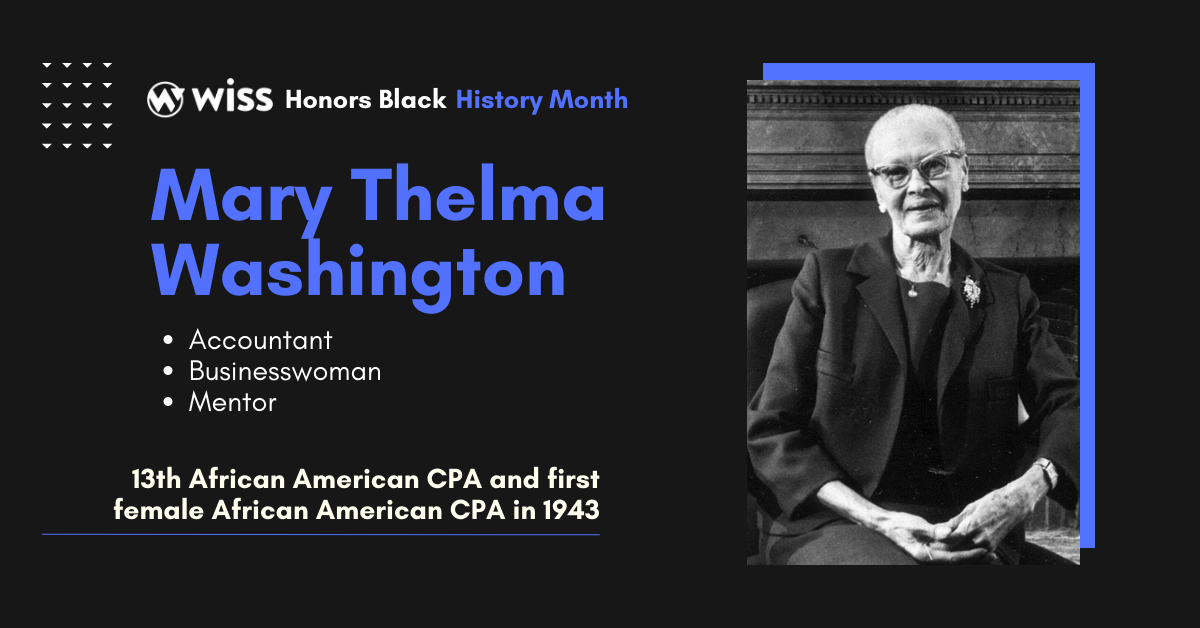Honoring Black History Month: Mary Thelma Washington